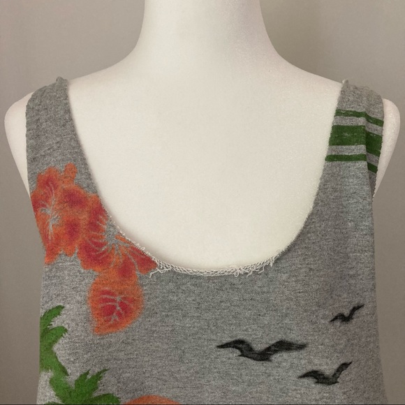 Sweatshirt Material Grey Tank Top Size Small - Picture 8 of 9